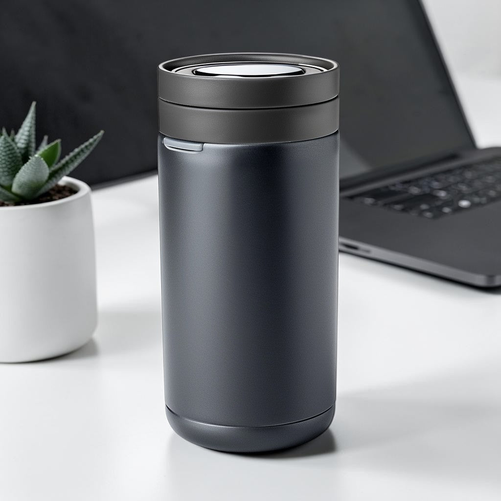Slek Insulated Stainless Steel Coffee Tumbler - 16oz Vacuum Double Wall Travel Mug with Leak-Proof Lid